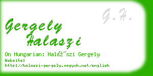 gergely halaszi business card